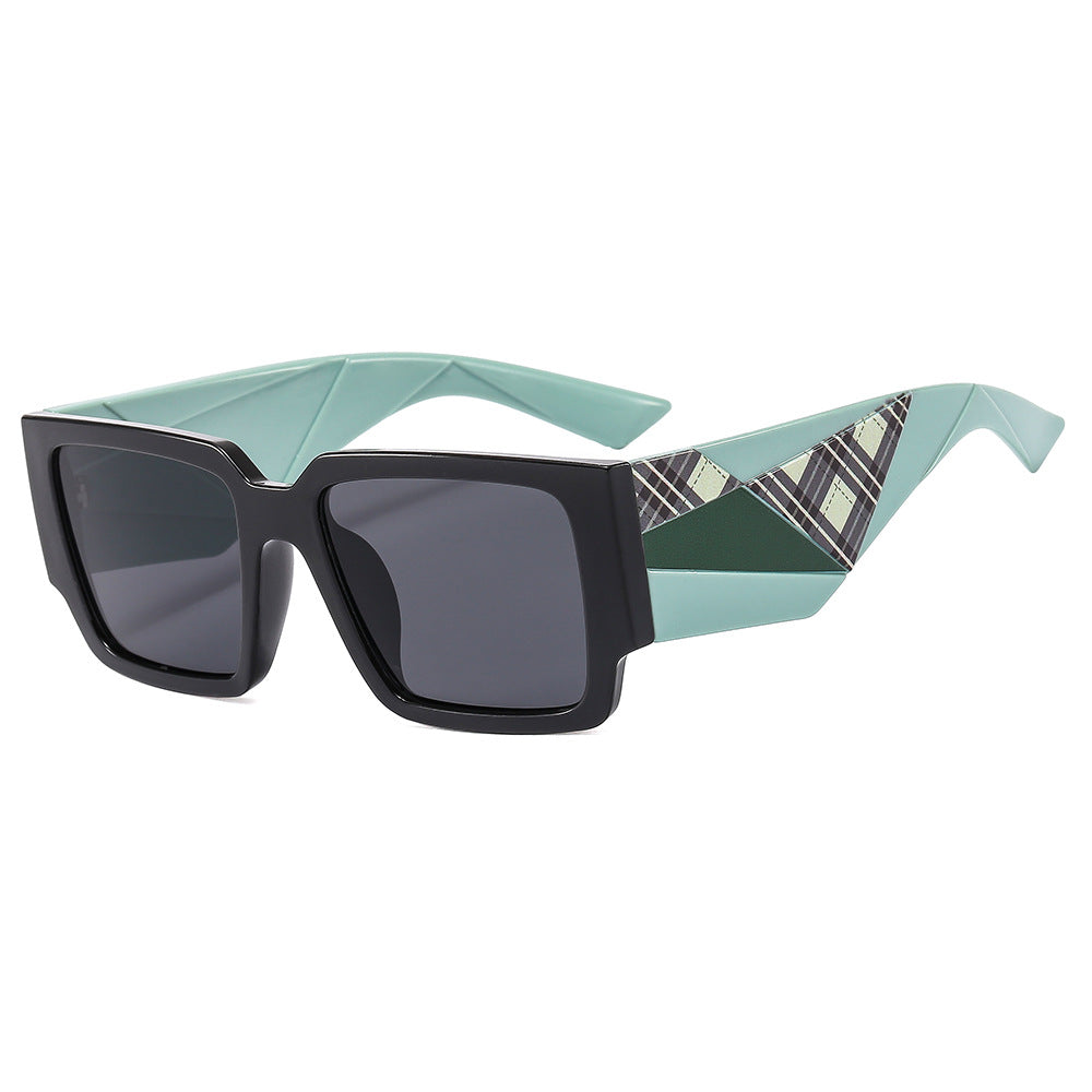 Wholesale Square Frame Wide Rim PC Sunglasses